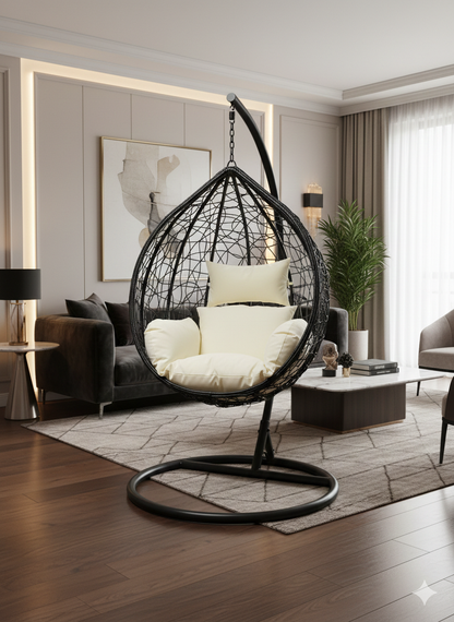 🔥 ✨Fauteuil Suspendu Grand Modèle 📏 Hauteur totale : 2 mètres
	•	📐 Diamètre du grand modèle : 1 mètre