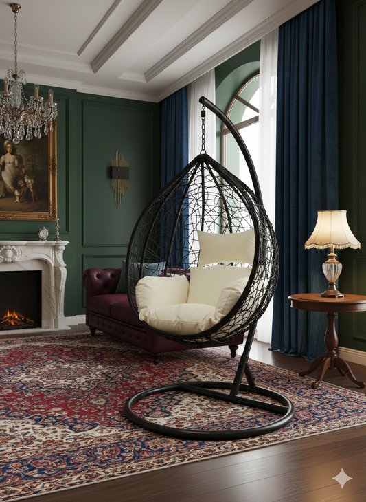 🔥 ✨Fauteuil Suspendu Grand Modèle 📏 Hauteur totale : 2 mètres
• 📐 Diamètre du grand modèle : 1 mètre