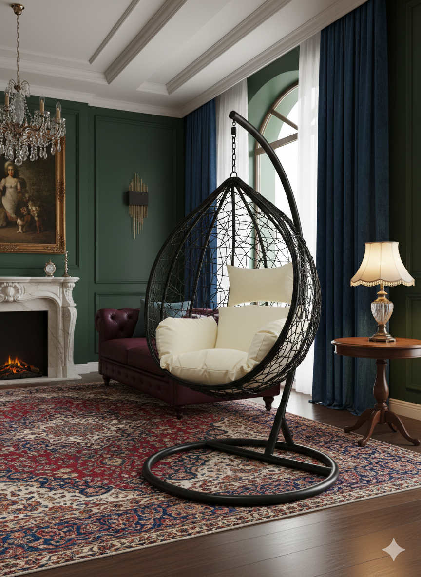 🔥 ✨Fauteuil Suspendu Grand Modèle 📏 Hauteur totale : 2 mètres
	•	📐 Diamètre du grand modèle : 1 mètre