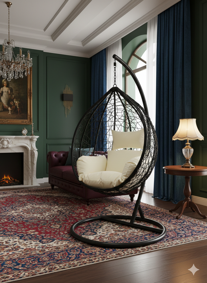 🔥 ✨Fauteuil Suspendu Grand Modèle 📏 Hauteur totale : 2 mètres
	•	📐 Diamètre du grand modèle : 1 mètre