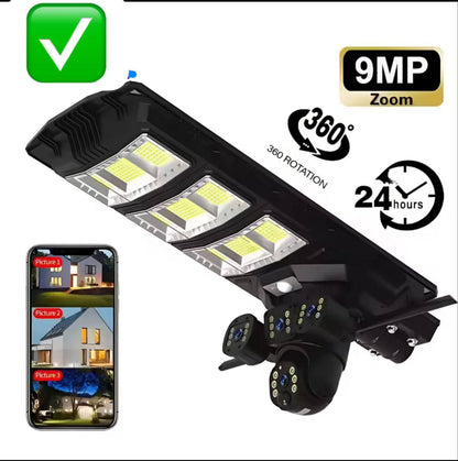 🔥 LAMPE SOLAIRE DE SURVEILLANCE AVEC CAMÉRA