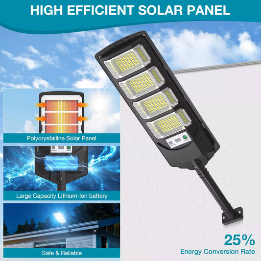 🌞 Lampe Solaire 1000W avec Détecteur de Mouvement 💡