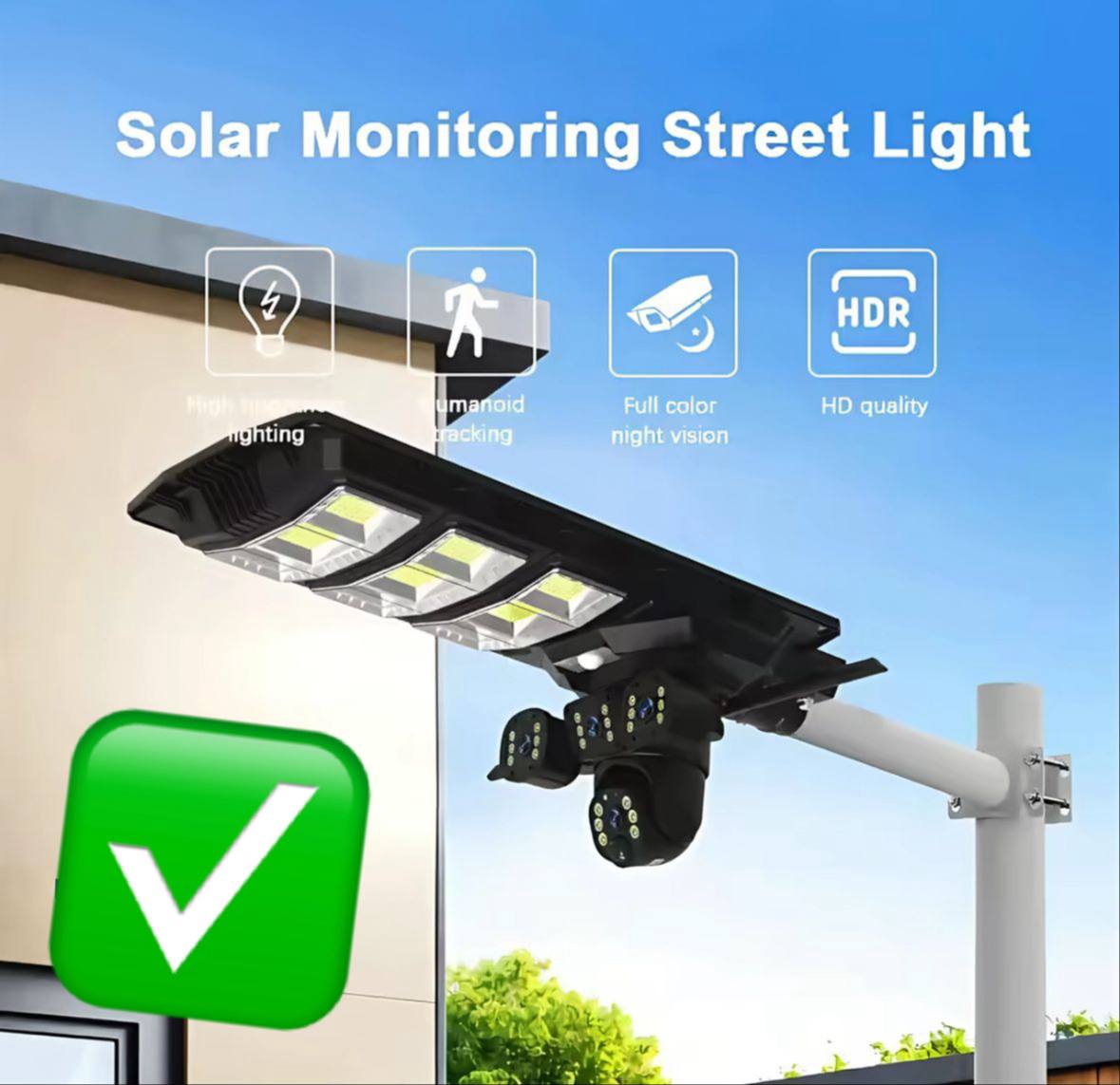 🔥 LAMPE SOLAIRE DE SURVEILLANCE AVEC CAMÉRA