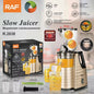 🟡 Extracteur de Jus RAF Slow Juicer – 150W