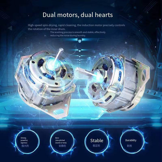 🌀 Machine à laver semi-automatique 10 kg 2 compartiment marque Astech