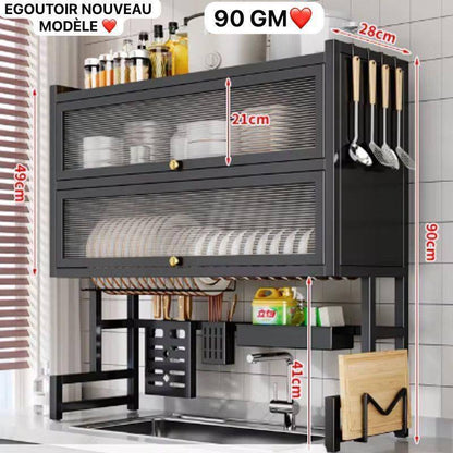 ✨ Armoire Égouttoir de Cuisine – 3 Niveaux ✨