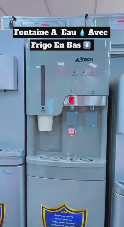 💧 Fontaine à Eau Chaude & Froide avec Mini Réfrigérateur Intégré 💧